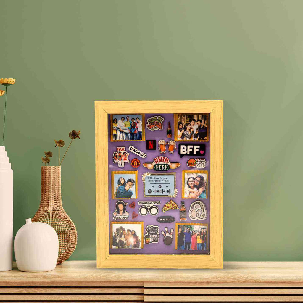 Miniature frame 3D Memory Box for Friends