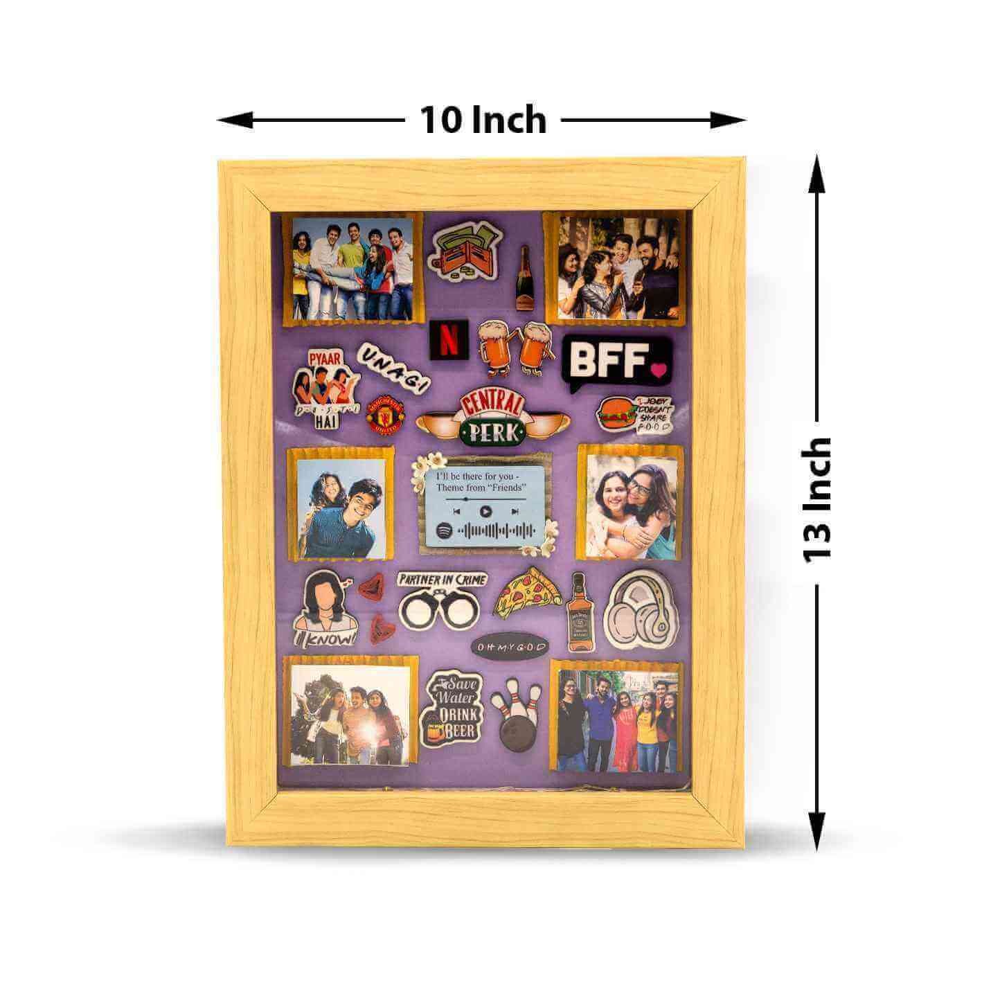 Miniature frame 3D Memory Box for Friends