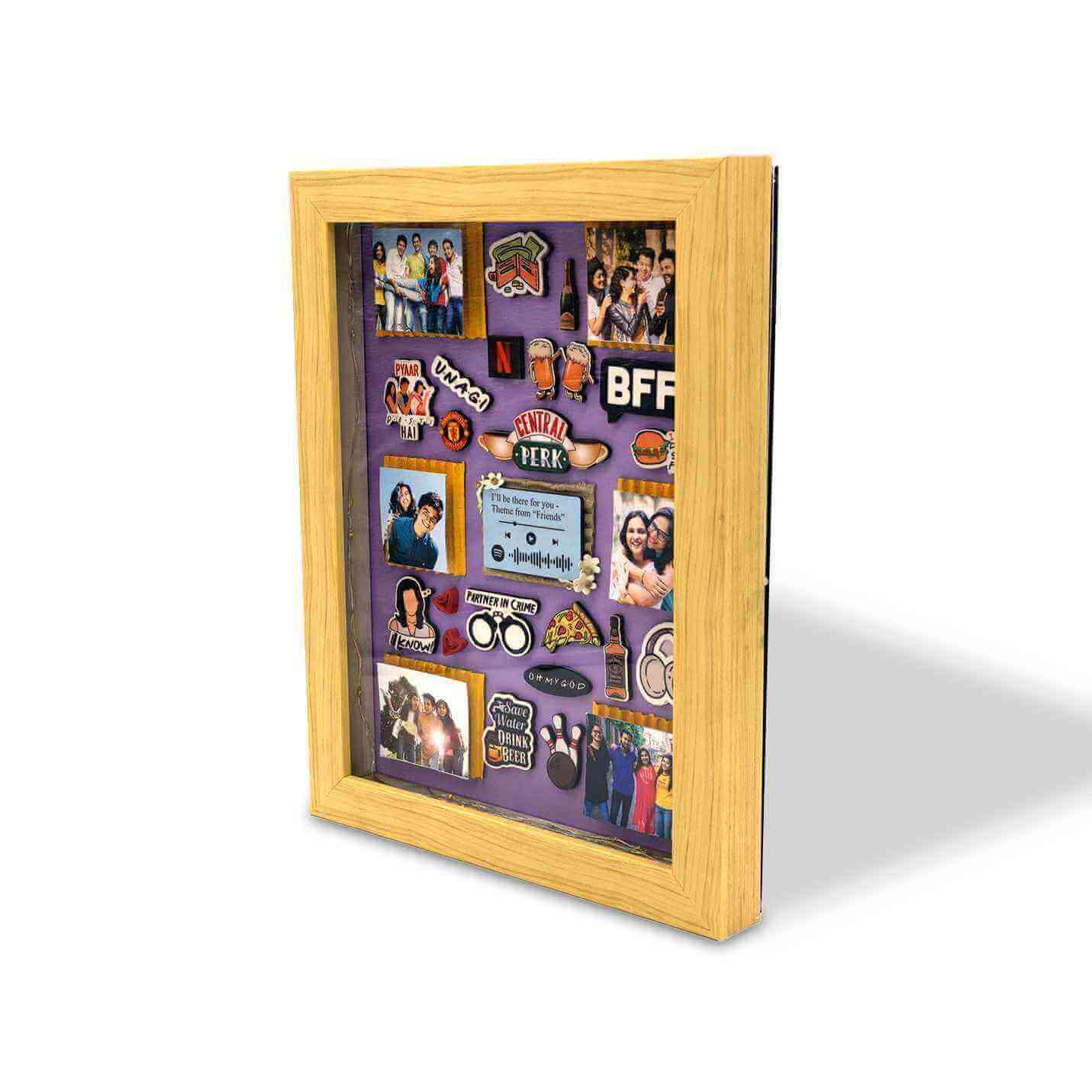 Miniature frame 3D Memory Box for Friends