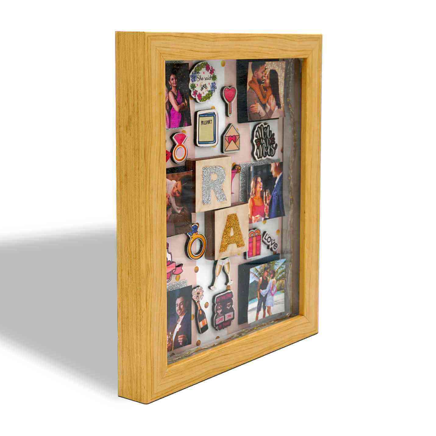 Miniature frame 3D Memory Box for Couples
