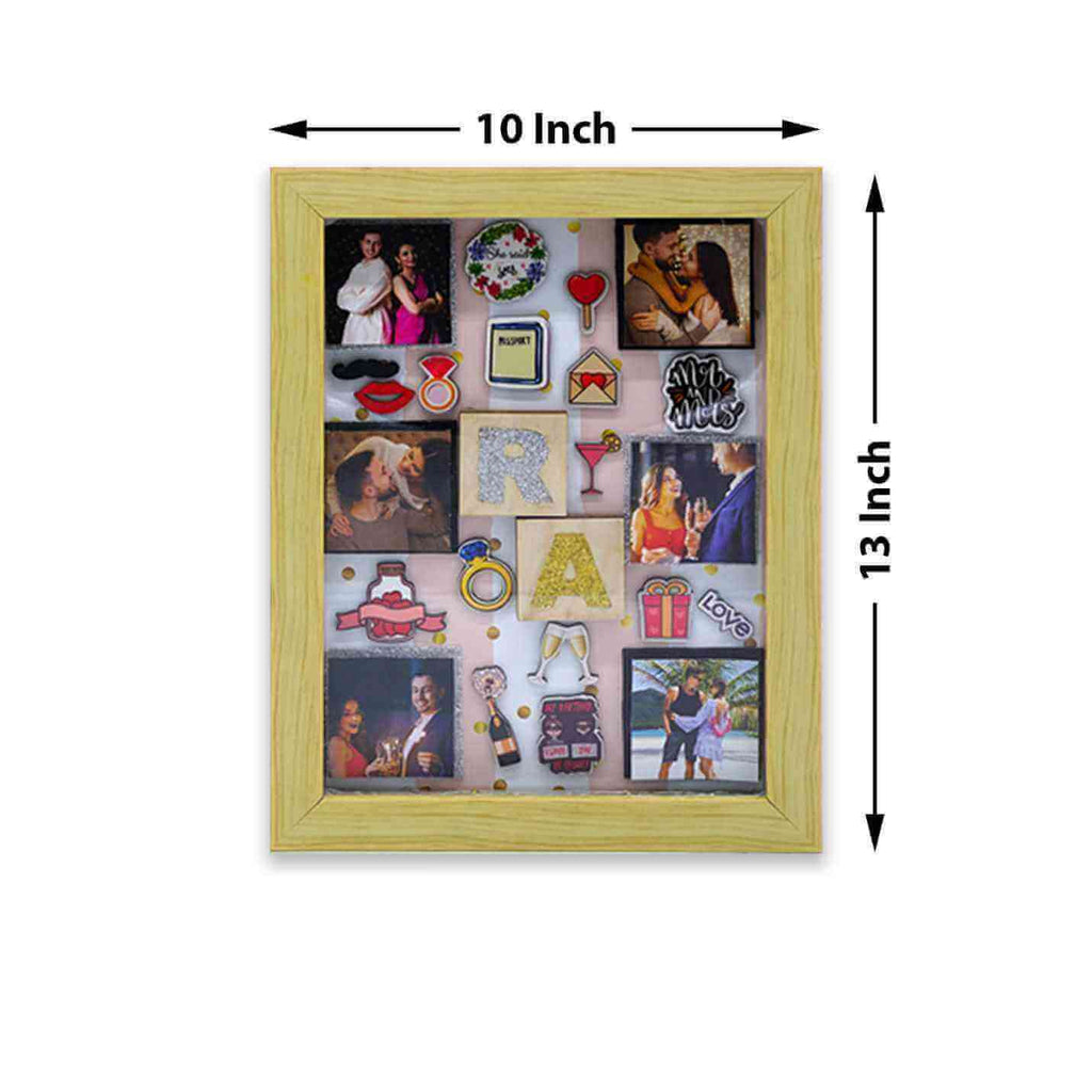 Miniature frame 3D Memory Box for Couples