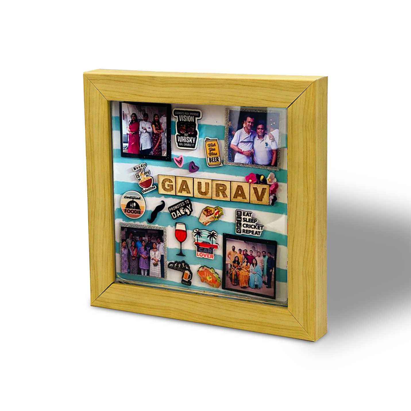 Customised Shadow Box For Male Friends A5