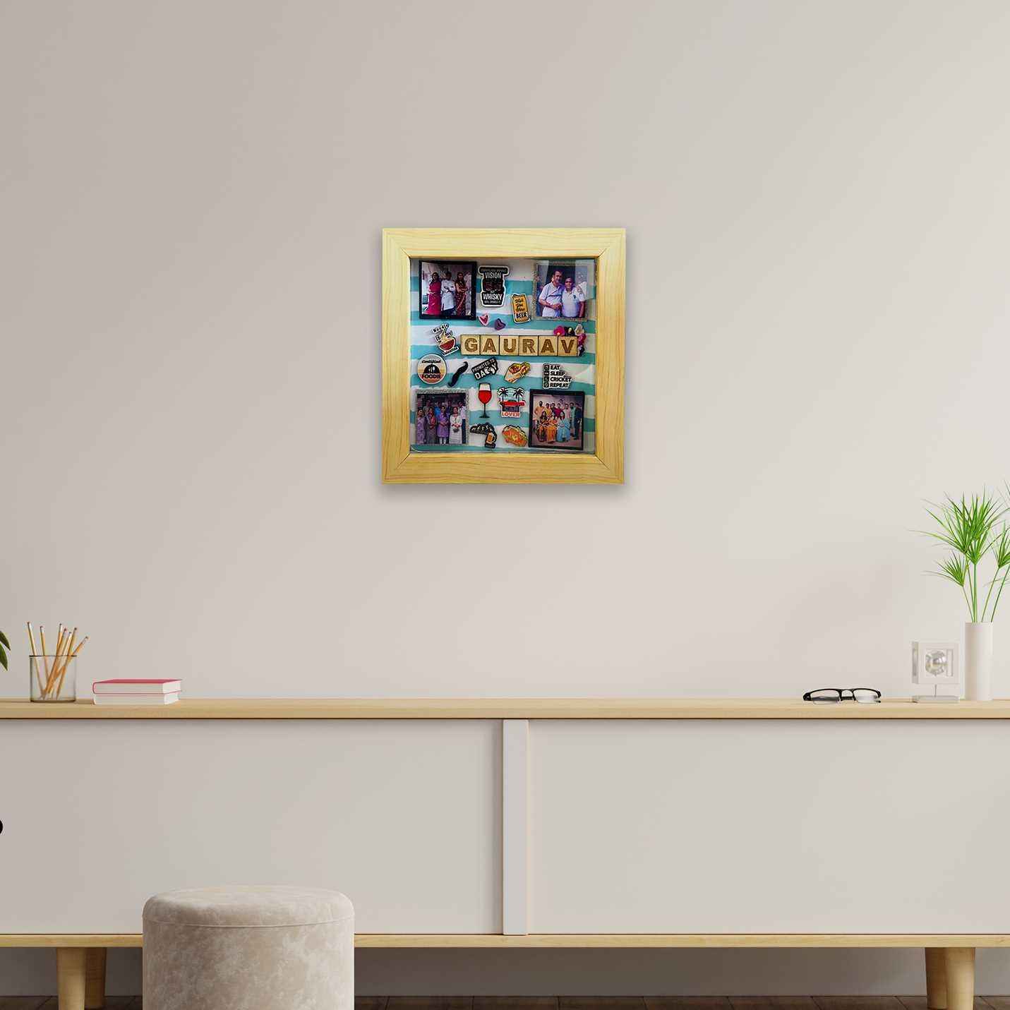 Customised Shadow Box For Male Friends A5