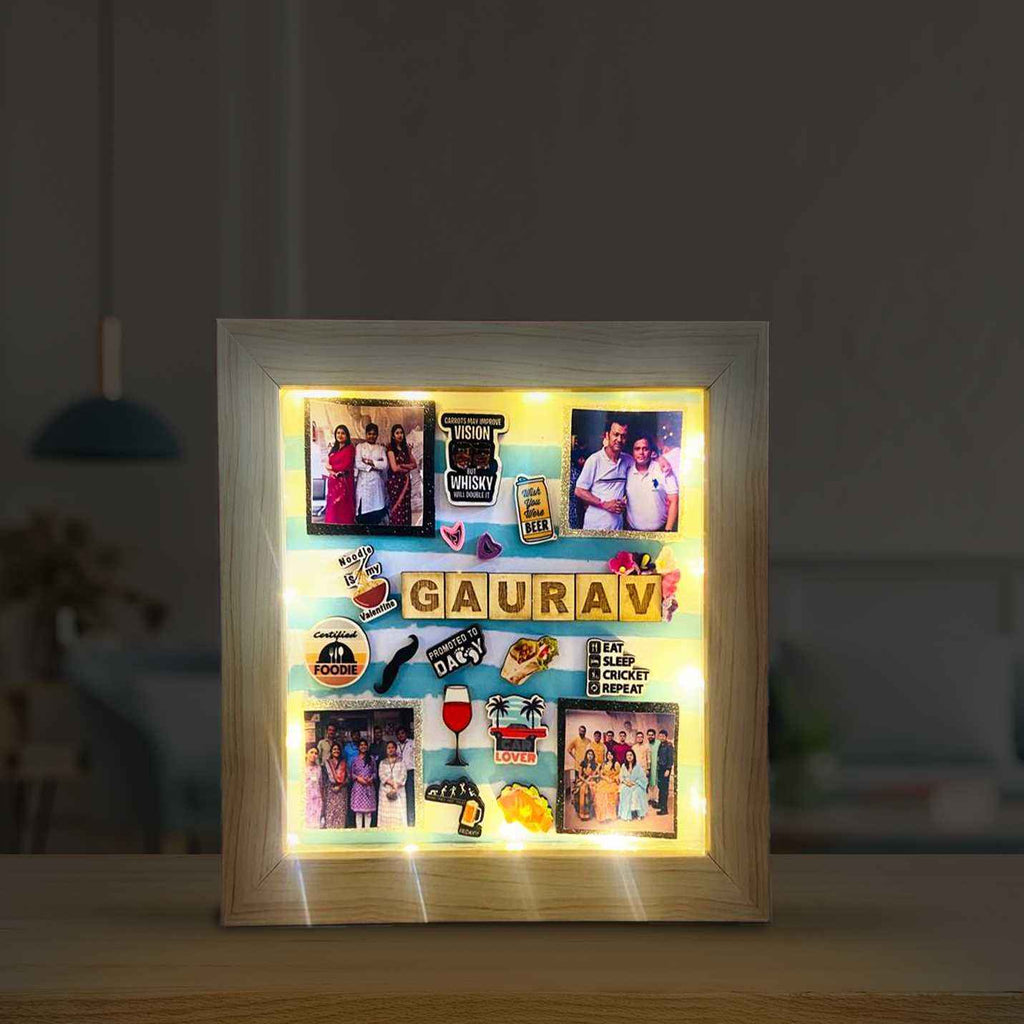 Customised Shadow Box For Male Friends A5