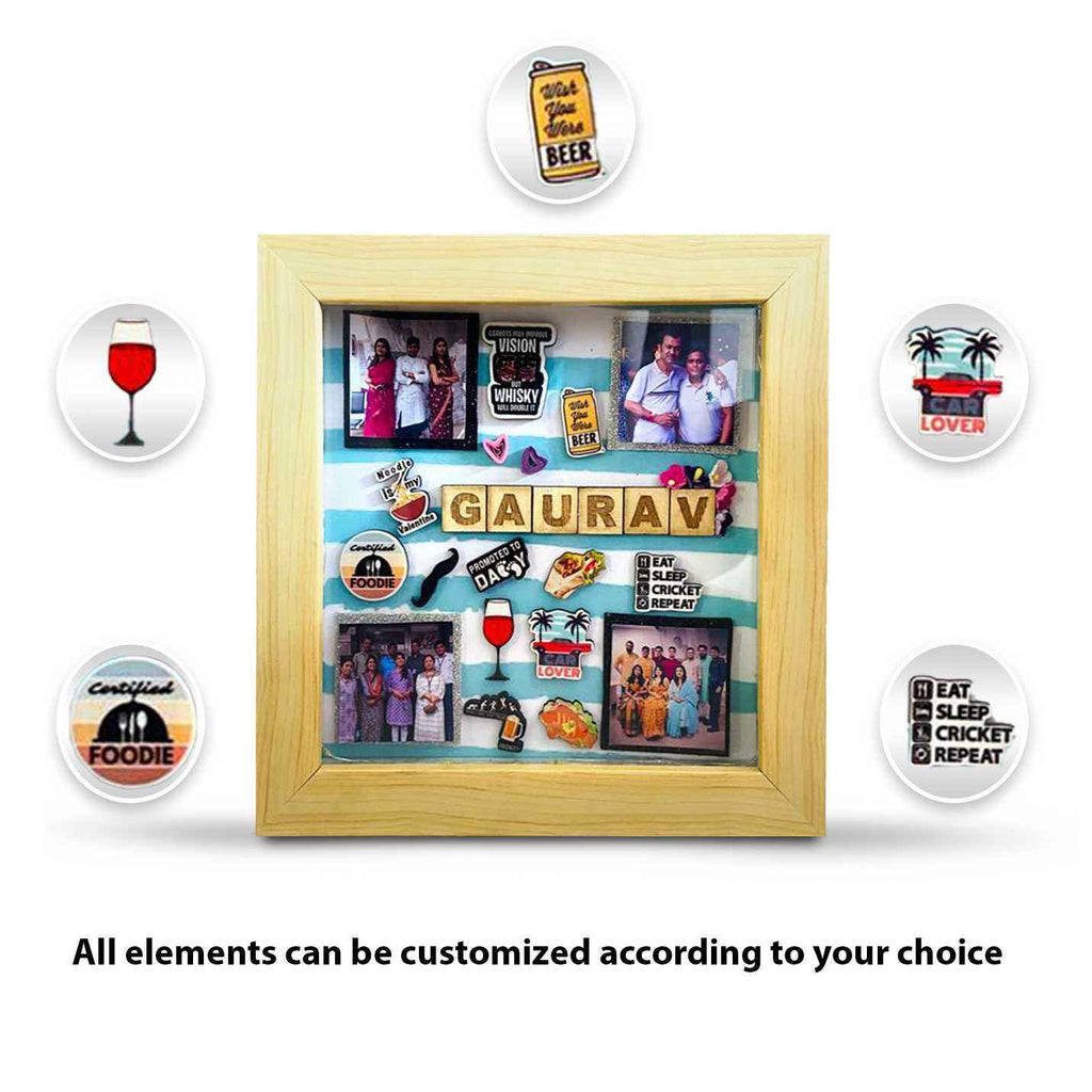 Customised Shadow Box For Male Friends A5