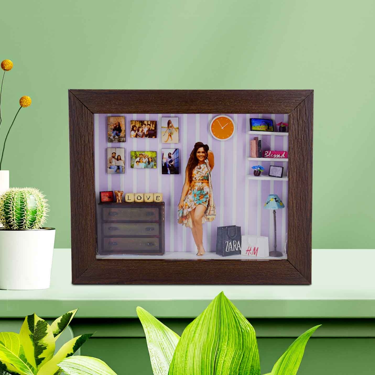 Miniature frame 3D Memory Box for Her