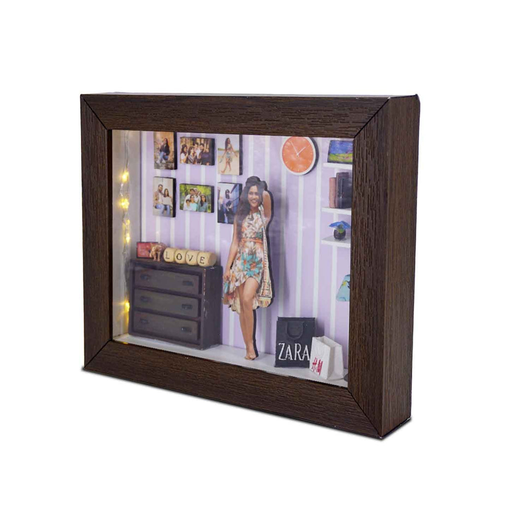 Miniature frame 3D Memory Box for Her
