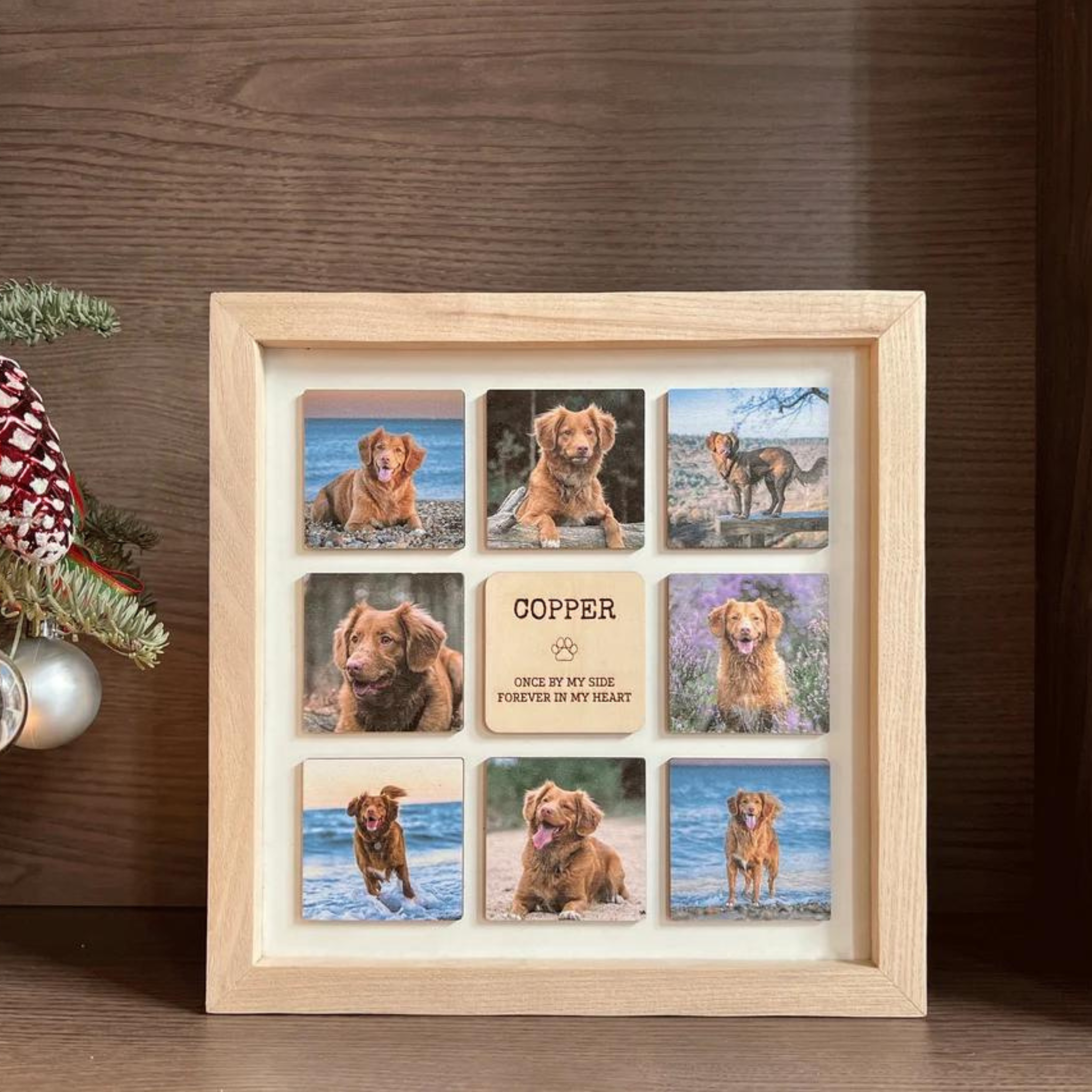 Personalized Pet Memorial  Wooden Frame