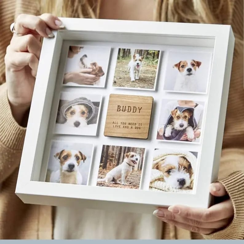 Personalized Pet Memorial Shadow Box Frame