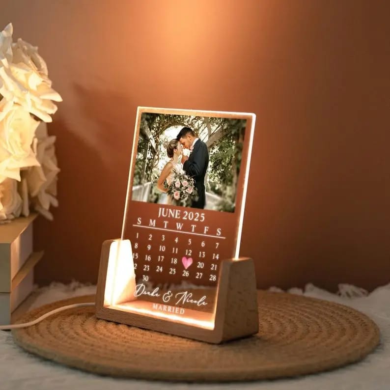 Personalised Married Calendar Date