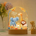Personalised LED Animal Lamp