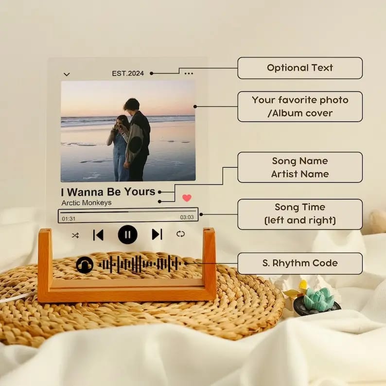 Personalized Song Acrylic Plaque