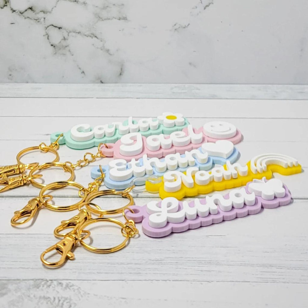 Personalized Keychain - Custom Acrylic Name Keyring