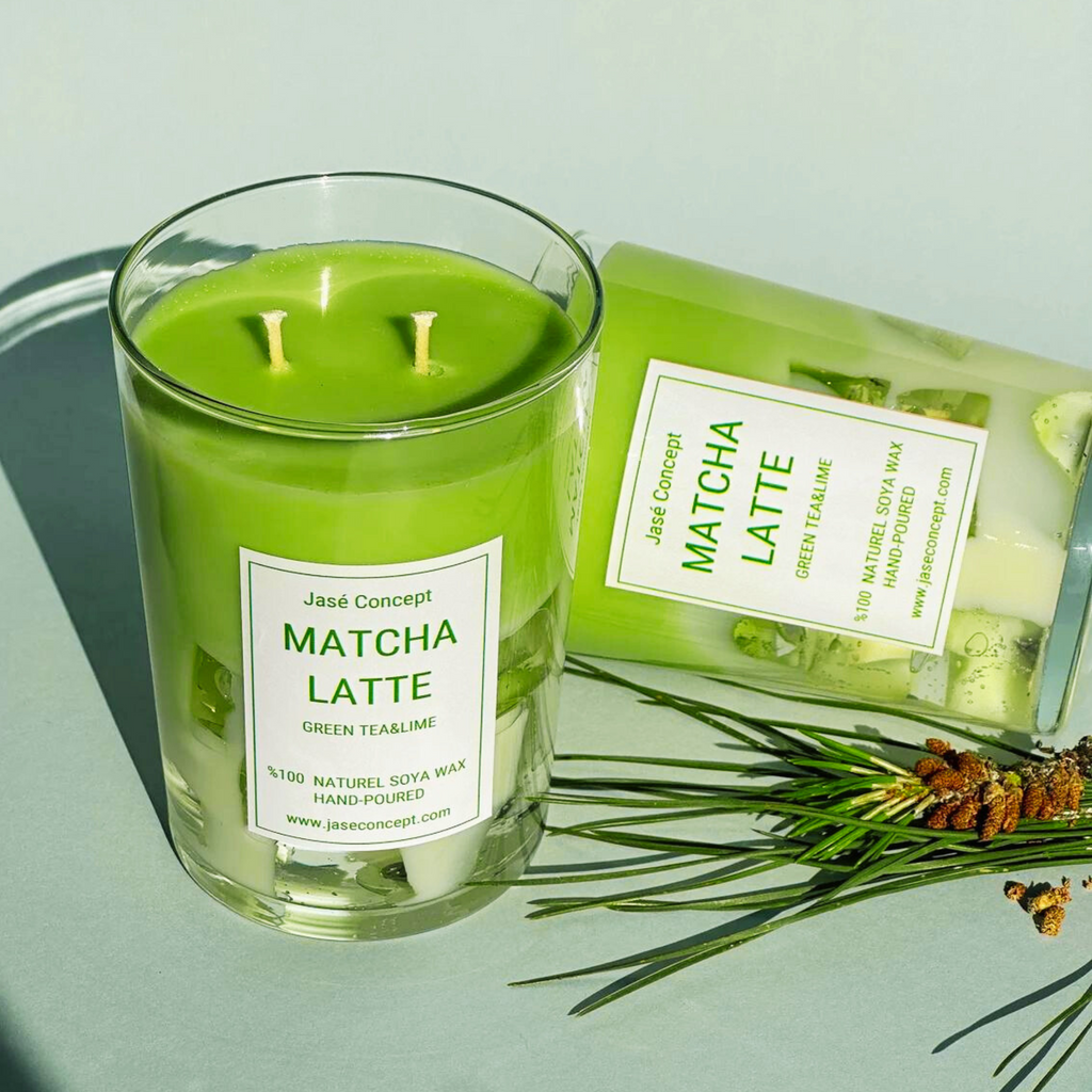 Matcha Latte Candle - 22 oz Lavender Scented